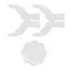 3Pcs DIY Flower Pot Shelf Mold Easy Demoulding Soft Good