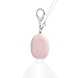 Door Stopper Security Alarm,Portable 130 Loud Entrance Alert Door Stop Alarm for Travel Hotel Home Apartment House,LED Flashing USB Rechargeable Vibration Moving Sensor Siren (Pink)