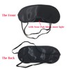Honbay 10PCS Black Eye Masks Satin Blindfold with Nose Pad