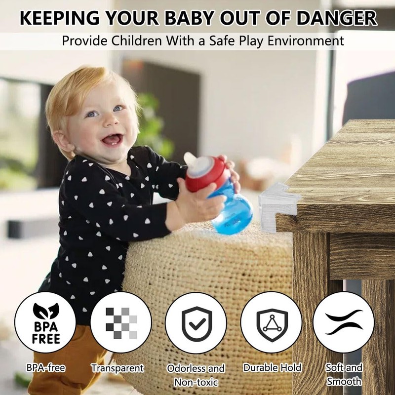 Pack of 12 Table Corner Protectors Children, Table Edge Protection