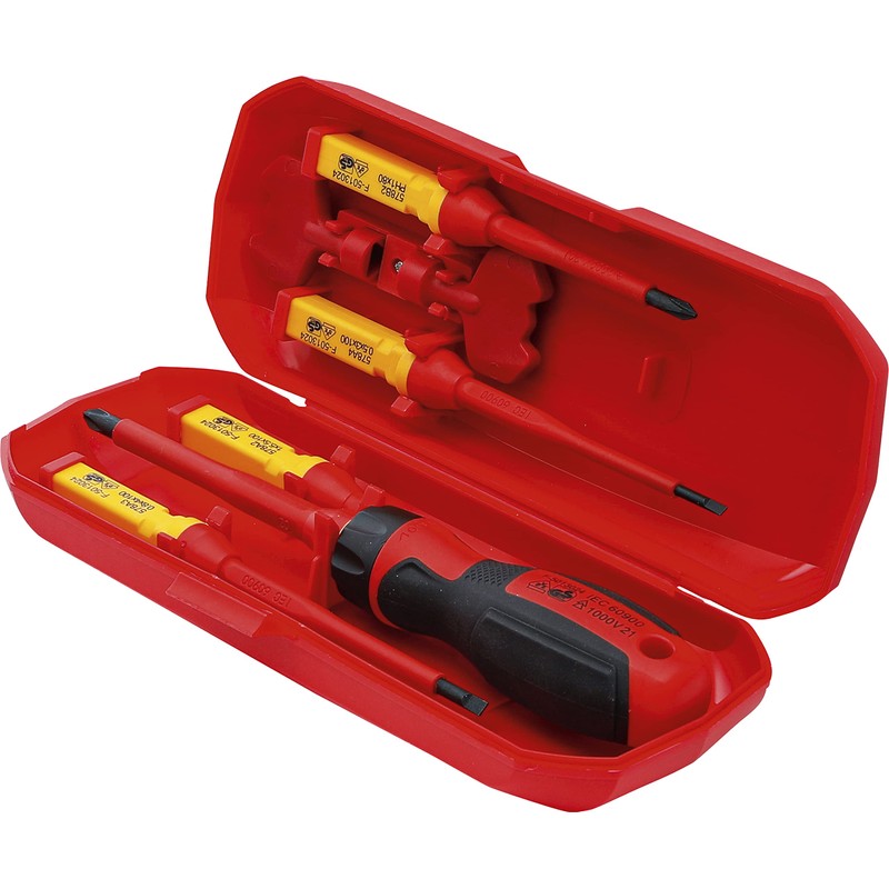 BGS VDE Screwdriver Set with Interchangeable Blades 8 Pieces