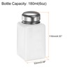 sourcing map 3pcs Solvent Alcohol Dispensers 180ml(6oz) Push Down Liquid