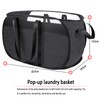 Pop Up Laundry Hamper，with Durable Handles collapsible laundry basket，Easy to