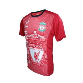 Icon Sports Men Compatible with Liverpool Officially Compatible with LiverpoolSoccer Poly Shirt Jersey -09 Medium