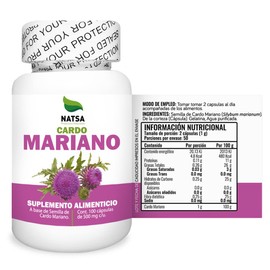 NATSA Cardo Mariano 100 cápsulas, calidad Premium