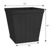 CHG CLASSIC HOME & GARDEN Hanover 14 in. Black Resin