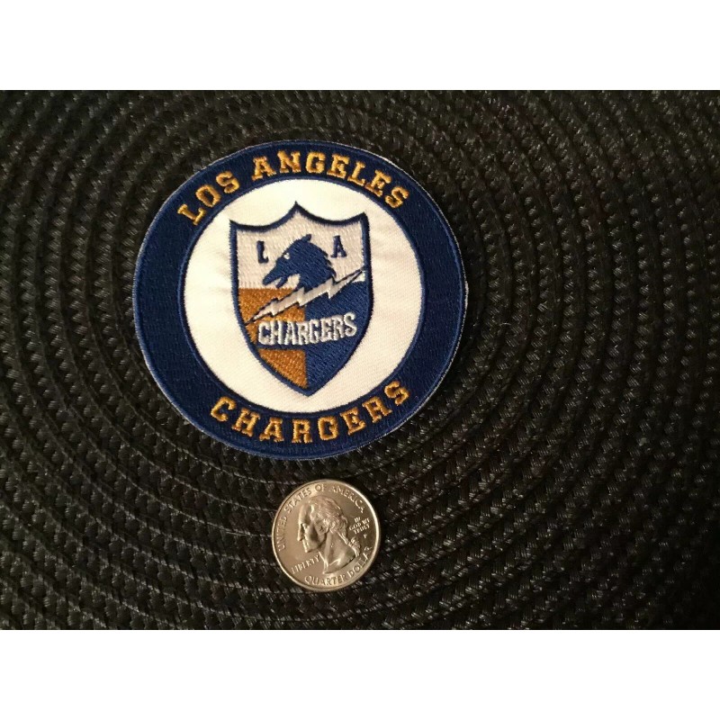 Unbranded LA CHARGERS IRON ON EMBROIDED PATCH A1 QUALITY 3”