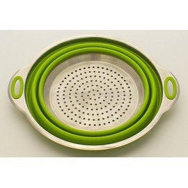 Zoie + Chloe Stainless Steel and Silicone Collapsible Strainer