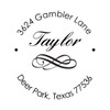 Flourish Name Custom Address Hand Embosser