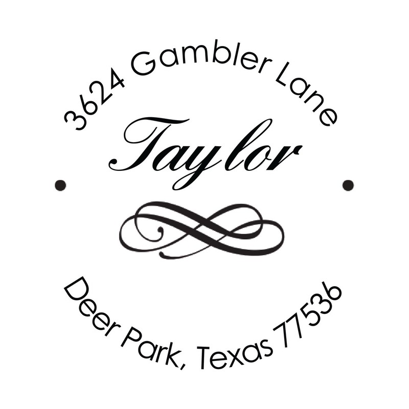 Flourish Name Custom Address Hand Embosser