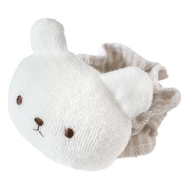 Hiorie Pile Rattle with Bell Included, Made in Japan, Polar Bear List Type