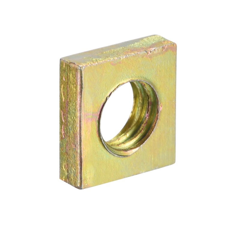 sourcing map M6-1x3.2 Square Nuts, Carbon Steel Zinc Plated Coarse