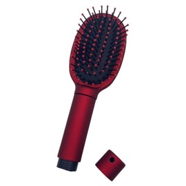 Lunari Hair Brush Shape, Secret Box, Hidden Safe, Camouflage Travel Valuables Storage, Red (Red)