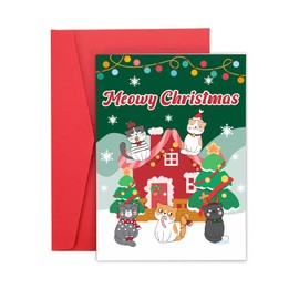 Cat Mom Christmas Cards - White Elephant & Stocking Stuffers for Women, Men & Kids