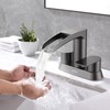 Bathroom Sink Faucet for 3 Hole, Hurran 4 Inch Bathroom