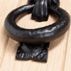 Black 140mm Fleur De Lis Door Knocker - Cast Iron