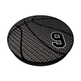 Basketball number 9 black phone stand for men