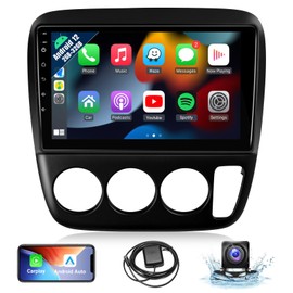 Naifay Android Car Radio for Honda CRV 1997 1998 1999 2000 2001 with Wireless CarPlay Android Auto, 2+32G 9 Inch Touch Screen for CRV Car Stereo Bluetooth GPS WiFi SWC FM Backup Camera (Manual A/C)