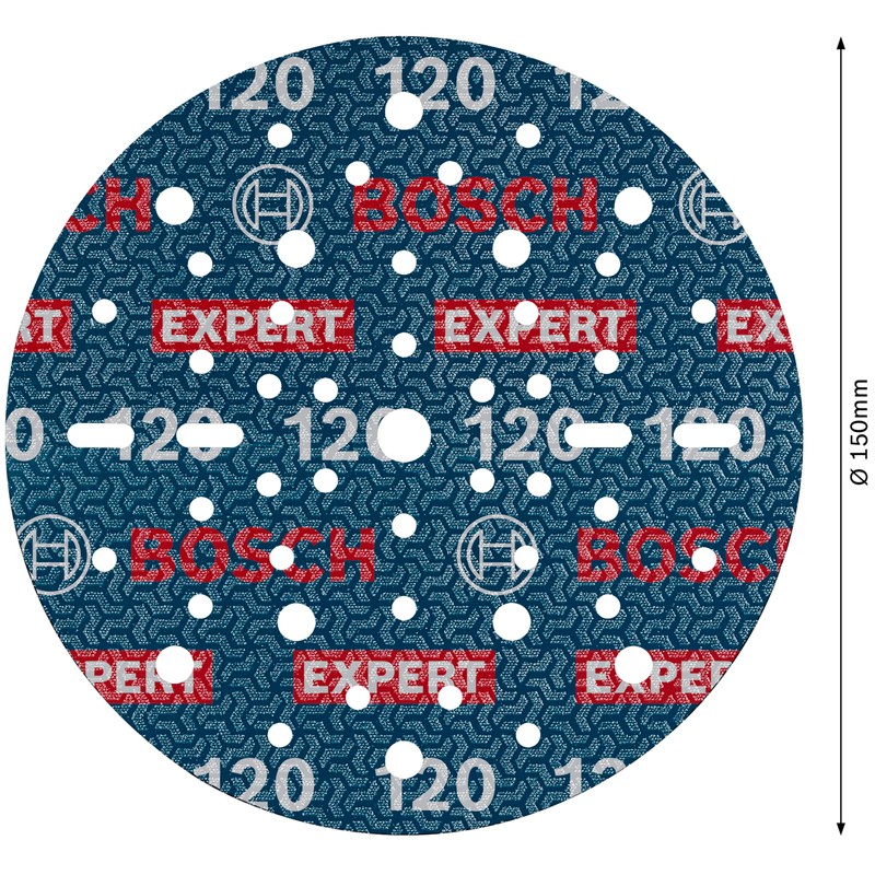 Bosch 6 x Expert O780 Film Sanding Disc, 150 mm