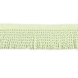 HedongHexi Curtain Fringes Bullion Fringe Trim 5/10 Yard x 2.5 Inches Fabric Trims Sewing DIY Decoration for Curtain Sofa Clothes (Light Green, 10yard)