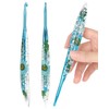 Aeelike 5mm Crochet Hook, Metal Crochet Hooks 5mm with Floral