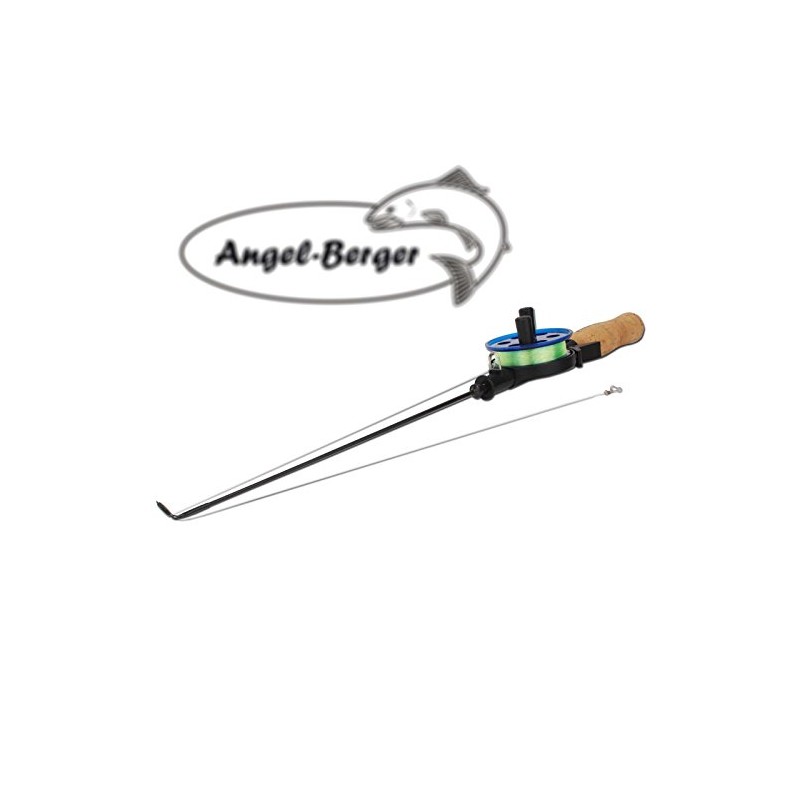 Angel-Berger Ice Fishing Set with Roll and Cork Handle (M)