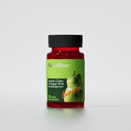 Newellme Apple Cider Vinegar Gummies - Organic Gummies for Digestion, Detoxification & Cleansing with Vitamin B12 - Specification: 1 bottle of 30 granules
