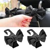 Tioollev 2 PCS Car Seat Headrest Hooks, Cute Bow Shaped
