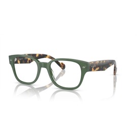 Vogue Eyewear Vo5529 - Marcos cuadrados para anteojos graduadas para hombre, Lente verde polvoriento/demostración completa, 51 mm