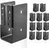 ORIGLE Concealed Joist Hanger 12Pcs of 2x4 Brackets Q235B Steel