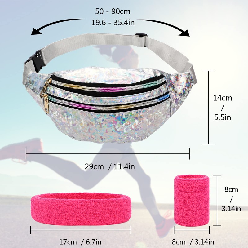 Bum Bag Fashion Waterproof, 1 silver, Fashions