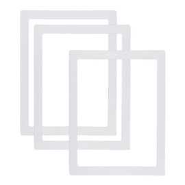 PATIKIL 8x10 Magnetic Picture Frame, 3pcs Magnetic Frame Magnetic Photo Frames Reusable for Refrigerator Metal, White