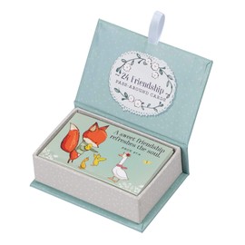 Christian Art Gifts Pass Around Card Set | Friendship Baby Woodland Creatures | Encouraging Scripture Cards to Share in Box, Pack of 24