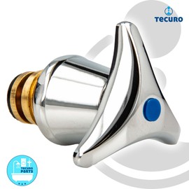 tecuro Tap Top 3/8 Inch with Three-Star Handle for Fittings - Blue