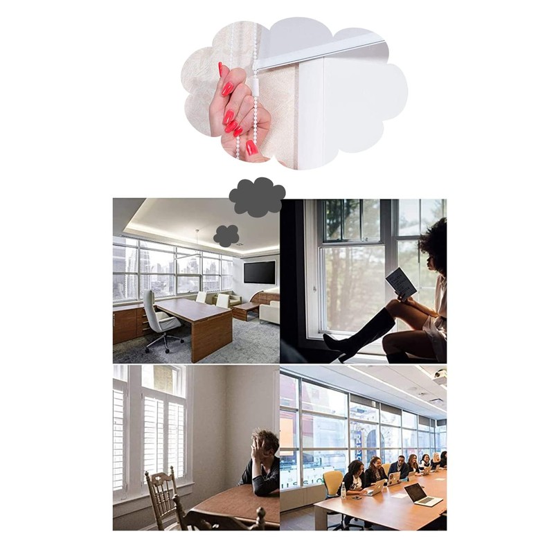 YFFSFDC 10pcs Ball Chain Connector Plastic Chain Curtain Accessories Crimp