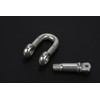 3/8" Chain Shackle Clevis Bow Ring 316 Stainless Steel for