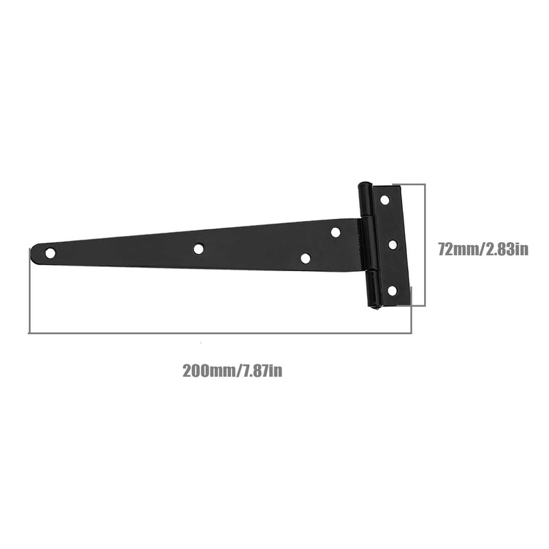 T-Strap T-Strap T Shed Hinge Set 8" T Hinges Heavy