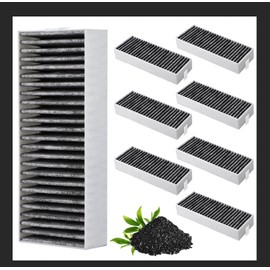 Cooker Hood Activated Carbon Filters for Siemens HZ9VRCR0 17004796/Bosch HEZ9VRUD0 17004811/Neff Z821VR0 17004806/ Gaggenau CA282111/ Constructa CCZ9VRCRCR0 170066 Pack of 8 69.UmluluReplacement