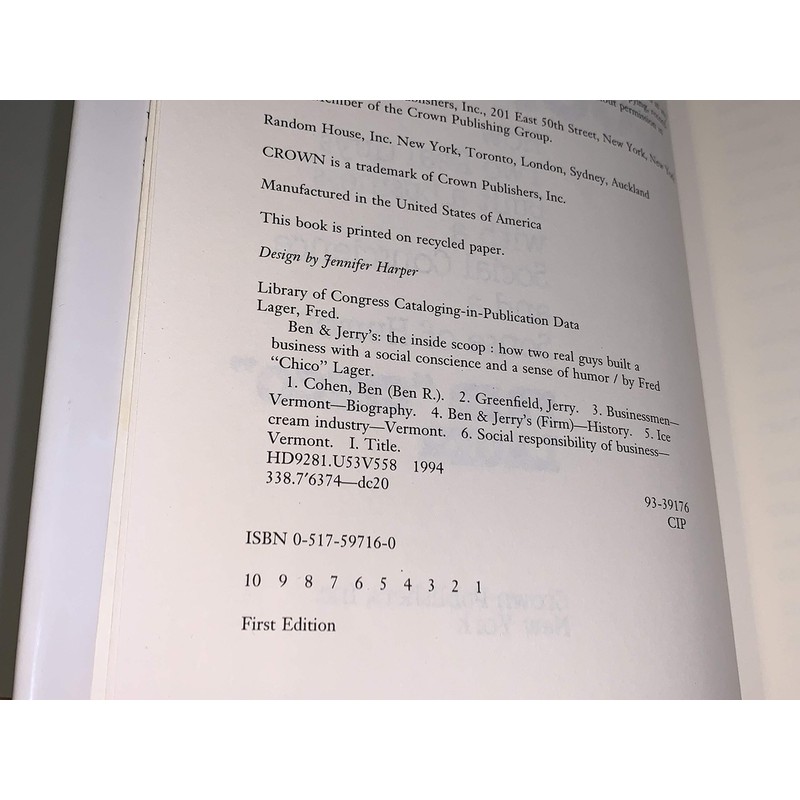 Ben & Jerry's: The Inside Scoop: How Two Real Guys