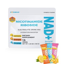 Paquetes de electrolitos en polvo con suplemento NAD+ (sin azúcar) (energía y envejecimiento saludable) mezcla de bebida de hidratación diaria para ho