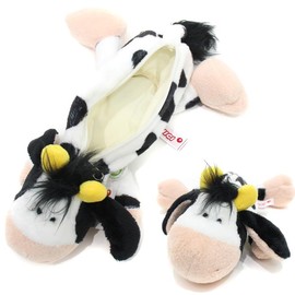NICI Cow Figure case, Animal Figure Bag, Dog Plush, Ladies Cosmetic Bag