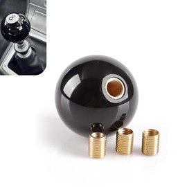 GRANDI 1 PC Shift Knob, 2.16" x 2.16" 8 Ball Shifter Knob, Car Modification Accessory, Universal for Most Cars (Black)