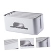 KOMBIUDA Indoor Cable Organizer Box Sturdy Plastic Power Line Manager