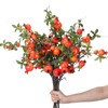 Thiccywoov 10 Pcs 31.5'' Tall Pomegranate Flower Stem Artificial Fruits