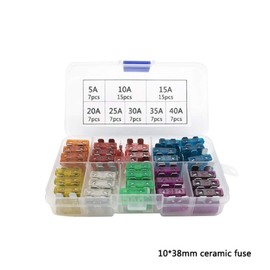TMP1105 Durable 72pcs/Box Assorted Medium Blade Fuses Fuse Refitted Special 5A 10A 15A 20A 25A 30A 40A for Auto Car Truck