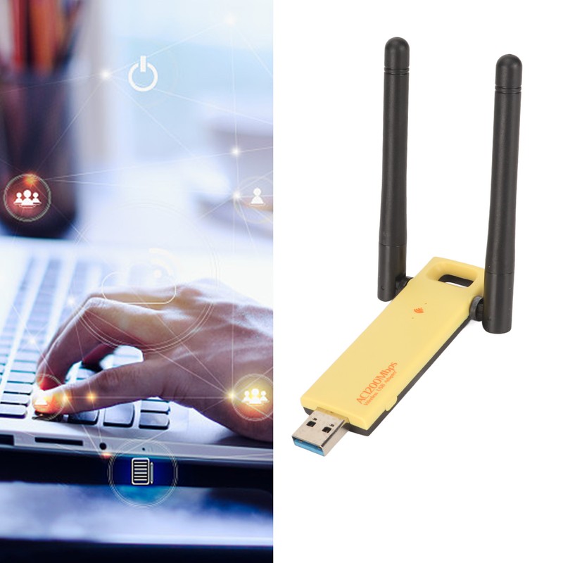 USB WiFi Adapter 2.4G 5G Dual Band Dual Antennas 802.11AC