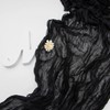 Time to Sparkle Cheesecloth Table Runner 90X400CM - Black
