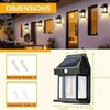 Solar Motion Sensor Wall Light, Outdoor Security Sconce with Zero