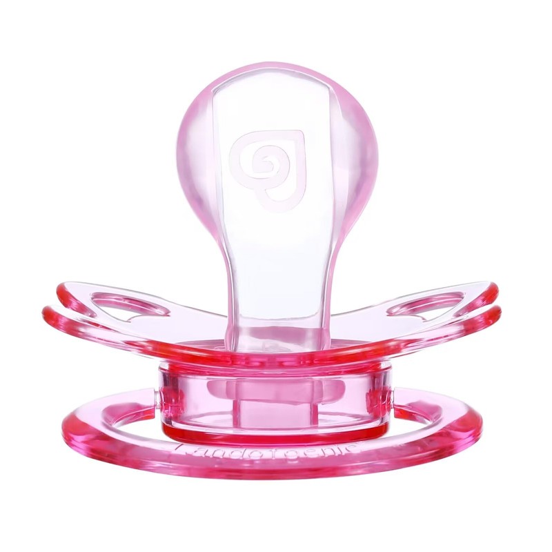 Landofgenie Large Shield Adult Size Pacifiers Set Moon Shape Transparent