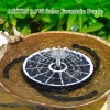 AISITIN 3.7W Solar Bird Bath Fountain Upgraded 6.3" Solar Glass
